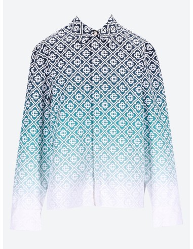 Coton Puff Monogram Classic Shirt pas cher